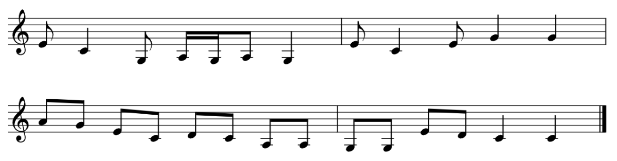 Weevily Wheat melody without lyrics